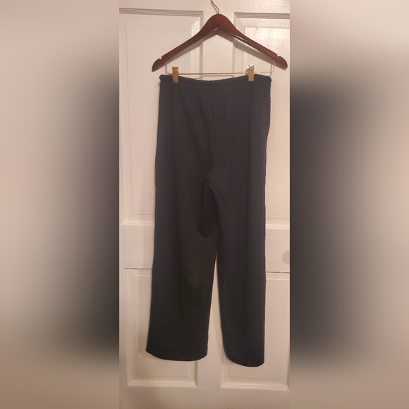 Athmile Womens Sweatpants Wide Leg Low Waist Draw String Black Medium NEW - Picture 2 of 4